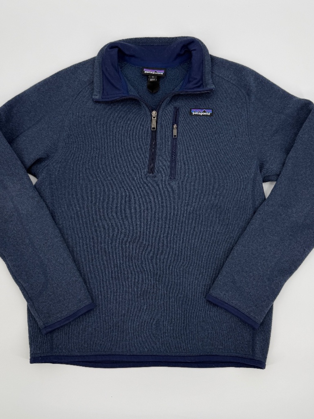 Patagonia Better Sweater 1/4 Zip Fleece Pullover Navy Blue Jacket Women S